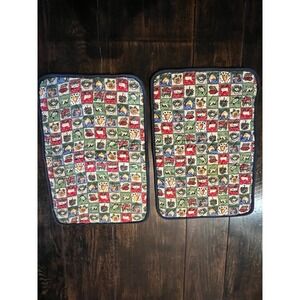 VTG Pyrex Cook N Carry Insulated Casserole Carrier Set 2 Farm Country Core